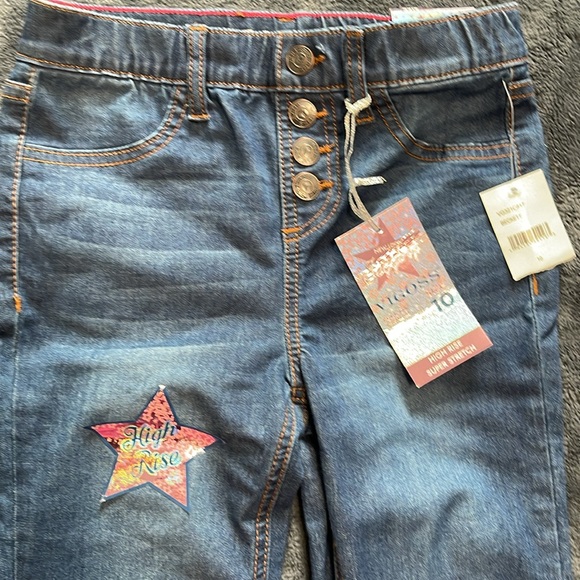 Vigoss High Rise Super Stretch Blue Jeggings New with tag size 10 - Picture 2 of 7